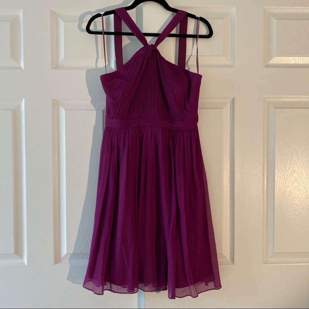 (5 for $50) J. Crew bridal silk chiffon Sinclair dress, size 6